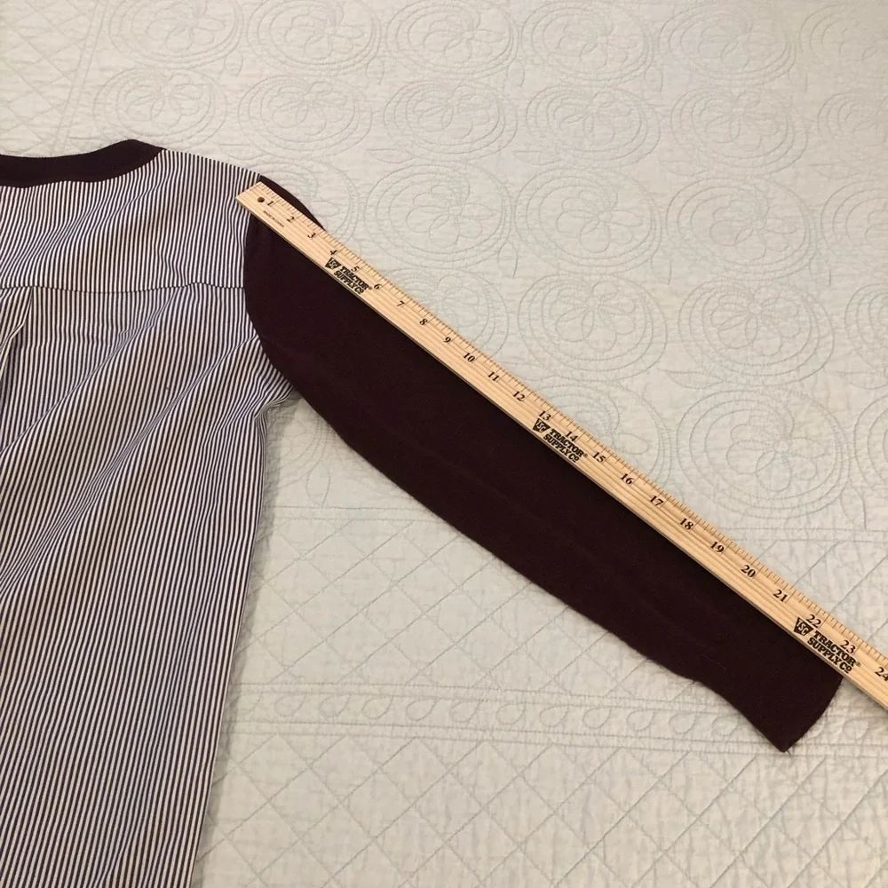 J Crew Mixed Media merino wool sweater top. Size XS.